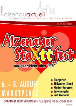 STATTfest statt Stadtfest - nur ganz klein, aber fein - Nr. 15 30.07.2021 - Stadt ...