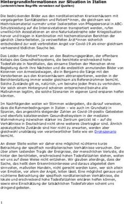 Hintergrundinformationen zur Situation in Italien - (unterstrichene Begriffe verweisen auf Quellen) - praxiskollektiv