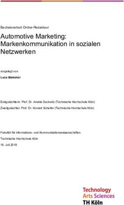 Automotive Marketing: Markenkommunikation in sozialen Netzwerken - TH Köln