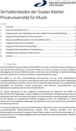 Verhaltenskodex der Gustav Mahler Privatuniversität für Musik