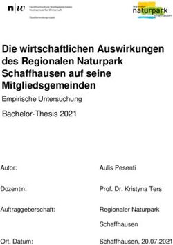 Die wirtschaftlichen Auswirkungen des Regionalen Naturpark Schaffhausen auf seine Mitgliedsgemeinden