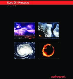 EURO (€) PREISLISTE JANUAR 2018 - AUDIOQUEST