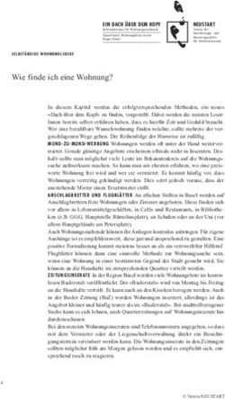 Wie finde ich eine Wohnung? - Verein NEUSTART