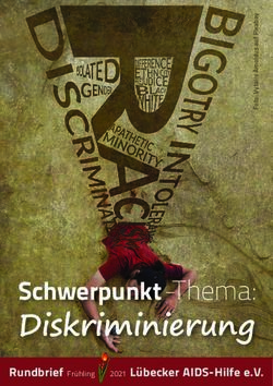 Diskriminierung Schwerpunkt-Thema: Rundbrief Fr&uuml;hling 2021 L&uuml;becker AIDS-Hilfe e.V - L&uuml;becker AIDS-Hilfe eV