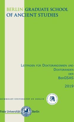 2019 BERGSAS LEITFADEN FÜR DOKTORANDINNEN UND DOKTORANDEN DER - BERLINER ANTIKE-KOLLEG