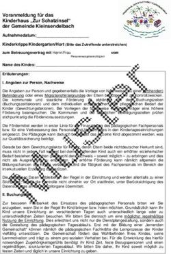 Voranmeldung f&uuml;r das Kinderhaus "Zur Schatzinsel" der Gemeinde Kleinsendelbach