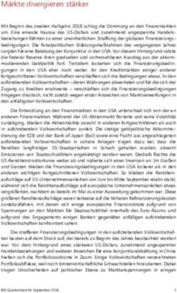 M&auml;rkte divergieren st&auml;rker - Bank for International Settlements