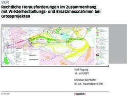 VUR Rechtliche Herausforderungen im Zusammenhang mit Wiederherstellungs- und Ersatzmassnahmen bei Grossprojekten - Das Bild kann nicht angezeigt ...