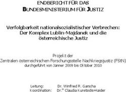 BUNDESMINISTERIUM F&Uuml;R JUSTIZ - ENDBERICHT F&Uuml;R DAS