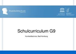 Schulcurriculum G9 Humboldtschule, Bad Homburg - Humboldtschule Bad Homburg