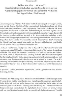 "Fr&uuml;her war alles sicherer?" Gesellschaftliche Sicherheit und die Sensibilisierung von Gesellschaft gegen&uuml;ber Gewalt und deviantem Verhalten bei ...