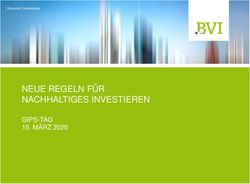 NEUE REGELN FÜR NACHHALTIGES INVESTIEREN - GIPS-TAG 10. MÄRZ 2020 - German Asset ...