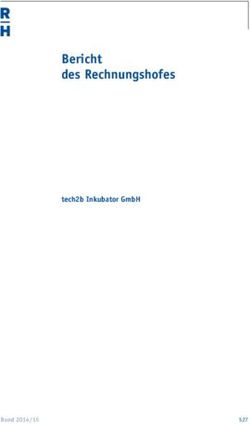 Bericht des Rechnungshofes - tech2b Inkubator GmbH - Bund 2014/15