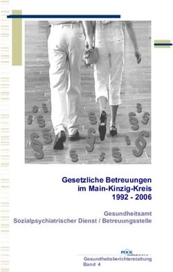 Gesetzliche Betreuungen im Main-Kinzig-Kreis 1992 2006 - Gesundheitsamt Sozialpsychiatrischer Dienst / Betreuungsstelle