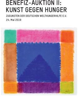 BENEFIZ-AUKTION II: KUNST GEGEN HUNGER - ZUGUNSTEN DER DEUTSCHEN WELTHUNGERHILFE E.V. 24. Mai 2019 - ARTGATE Consulting