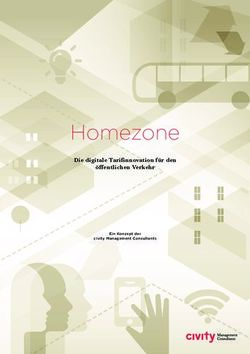 Homezone Die digitale Tarifinnovation f&uuml;r den &ouml;ffentlichen Verkehr - civity Management Consultants