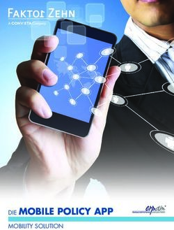 DIE MOBILE POLICY APP - MOBILITY SOLUTION - ConVista Faktor Zehn