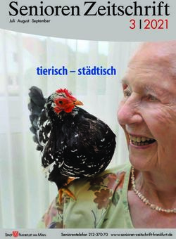 SeniorenZeitschrift 3 I 2021 - tierisch - st&auml;dtisch - Senioren Zeitschrift Frankfurt