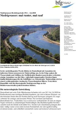 Niedrigwasser: mal runter, mal rauf - Niedrigwasser-Berichtsperiode 29.5 4.6.2020 - Bundesanstalt f&uuml;r ...