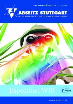 Expedition WIR - VEREINSBLÄTTLE NR.53 2/2018 DER SPORTVEREIN FÜR SCHWULE, LESBEN & FREUND*INNEN