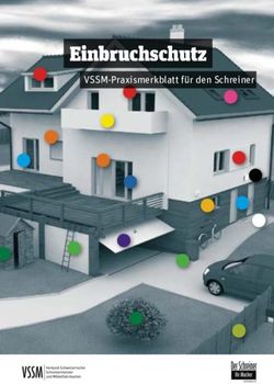 VSSM-Praxismerkblatt f&uuml;r den Schreiner - SchreinerZeitung