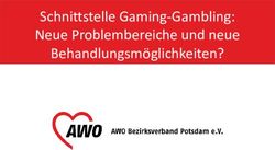 Schnittstelle Gaming-Gambling: Neue Problembereiche und neue Behandlungsm&ouml;glichkeiten? - Fachverband Drogen ...
