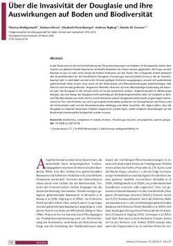 &Uuml;ber die Invasivit&auml;t der Douglasie und ihre Auswirkungen auf Boden und Biodiversit&auml;t - DORA 4RI