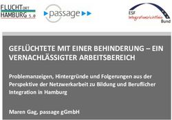 GEFLÜCHTETE MIT EINER BEHINDERUNG - EIN VERNACHLÄSSIGTER ARBEITSBEREICH - Problemanzeigen, Hintergründe und Folgerungen aus der Perspektive der ...