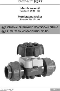 R677 Membranventil Kunststoff , DN 15 100 - DE ORIGINAL EINBAU- UND MONTAGEANLEITUNG - Gemu Group