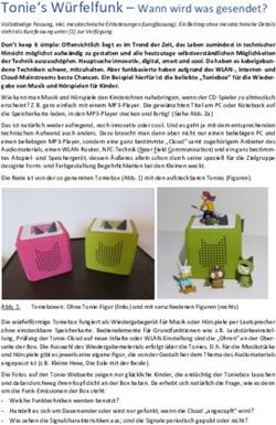 Tonie's W&uuml;rfelfunk - Wann wird was gesendet? - baubiologie ...