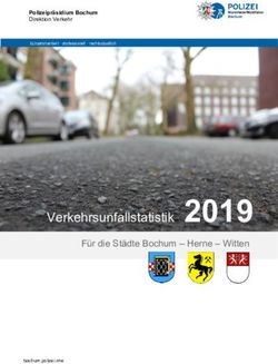 2019 Verkehrsunfallstatistik - Polizei NRW