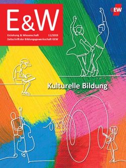 Kulturelle Bildung - Erziehung & Wissenschaft 11/2019 - GEW