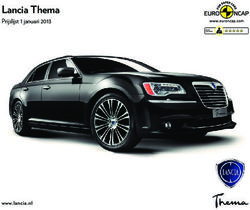 Lancia thema Prijslijst 1 januari 2013 - www.lancia.nl