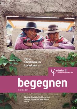 Peru: Überleben im Lockdown Seite 4 - Nigeria: Nothilfe für Menschen auf der Flucht vor dem Terror - Mission 21