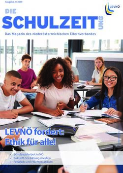 SCHULZEITU - LEVNÖ fordert: Ethik für alle! - DIE - Gmünd