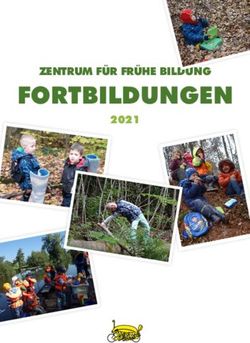 FORTBILDUNGEN ZENTRUM F&Uuml;R FR&Uuml;HE BILDUNG 2021 - bsj-Marburg