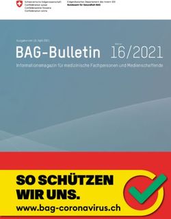 BAG-Bulletin 16/2021 - SO SCH&Uuml;TZEN WIR UNS. www.bag-coronavirus.ch