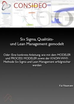 Six Sigma, Qualitäts- und Lean Management gemodelt - Oder: Eine konkrete Anleitung, wie mit dem MODELER und PROCESS MODELER sowie der KNOW-WHY...