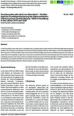 Verschwunden oder doch nur übersehen? - Ornitho logische Grundlagenkartierung des Alpensteinhuhns (Alectoris graeca saxatilis Meisner, 1804) in ...