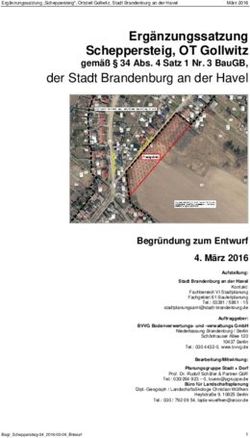 Erg&auml;nzungssatzung Scheppersteig, OT Gollwitz - der Stadt Brandenburg an der Havel gem&auml;&szlig; 34 Abs. 4 Satz 1 Nr. 3 BauGB, Stadt ...