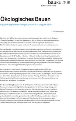 &Ouml;kologisches Bauen Ergebnispapier zum Fachgespr&auml;ch am 11. August 2020 - Bundesstiftung Baukultur