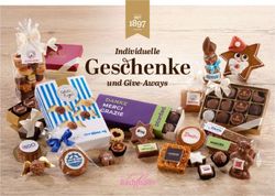 Geschenke Individuelle und Give-Aways - Confiserie Bachmann