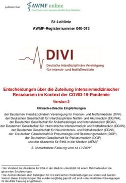 Entscheidungen &uuml;ber die Zuteilung intensivmedizinischer Ressourcen im Kontext der COVID-19-Pandemie - AWMF