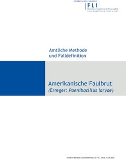 Amerikanische Faulbrut - (Erreger: Paenibacillus larvae) Amtliche Methode und Falldefinition