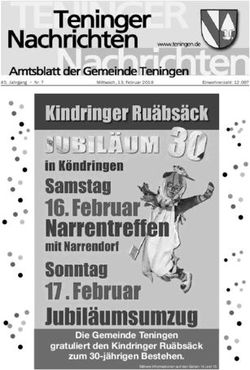 Die Gemeinde Teningen gratuliert den Kindringer Ruäbsäck zum 30-jährigen Bestehen.