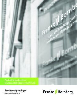 Produktrating Berufs-/ Erwerbsunfähigkeitsversicherung Bewertungsgrundlagen - Stand: 14. Oktober 2021