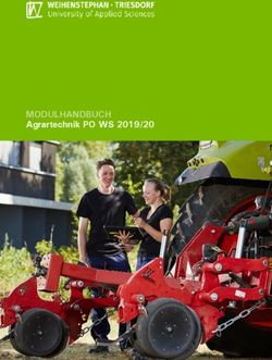 MODULHANDBUCH Agrartechnik PO WS 2019/20 - Module ...