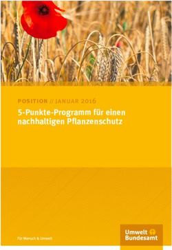 5-Punkte-Programm f&uuml;r einen nachhaltigen Pflanzenschutz - position // januar 2016