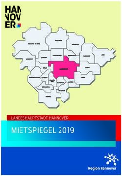 MIETSPIEGEL 2019 LANDESHAUPTSTADT HANNOVER - Hannover.de