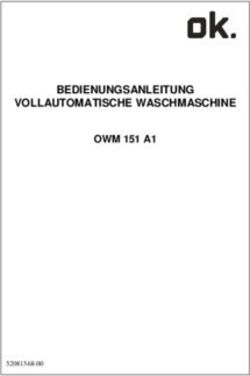 BEDIENUNGSANLEITUNG VOLLAUTOMATISCHE WASCHMASCHINE OWM 151 A1 52081568-00